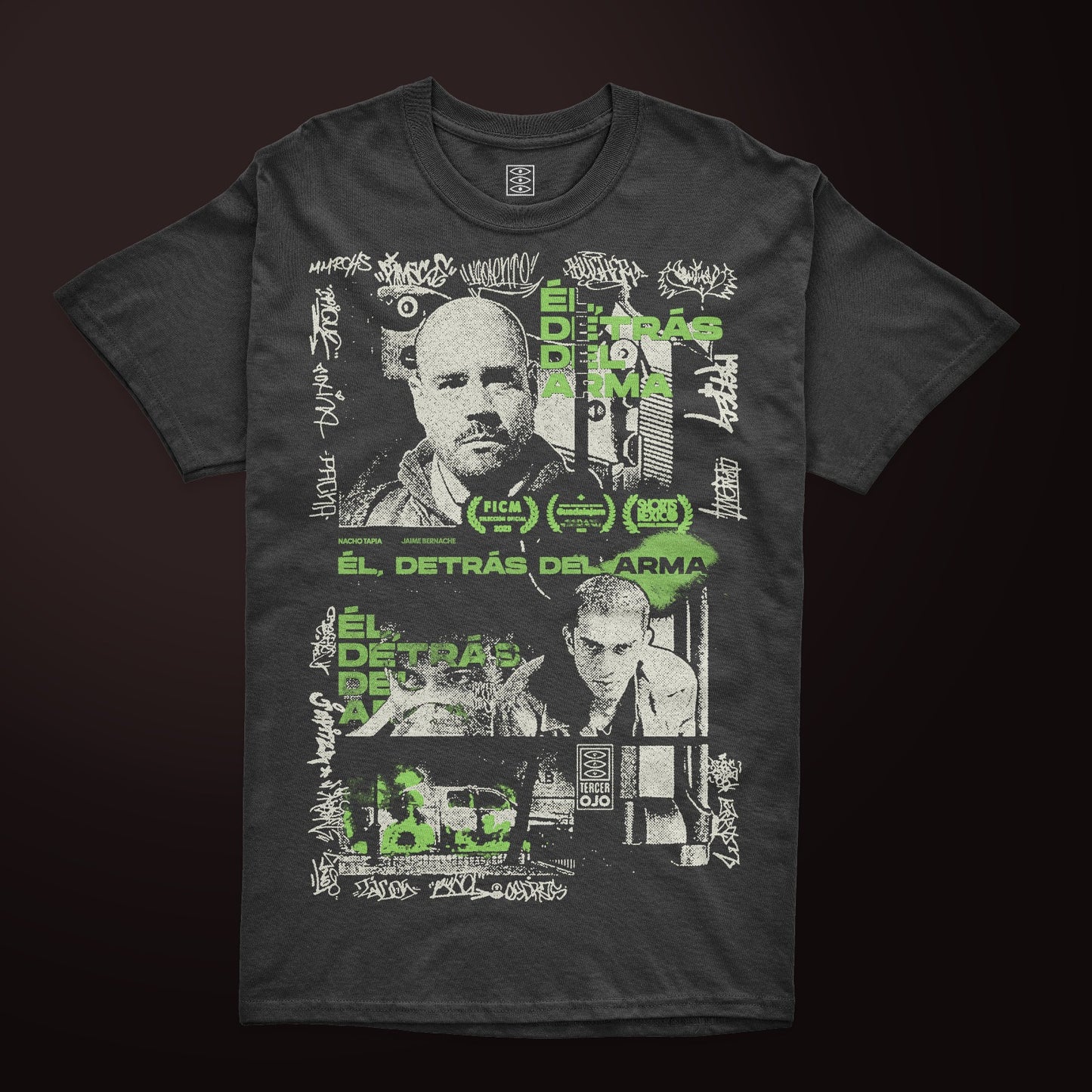 Playera "ÉL, DETRÁS DEL ARMA"